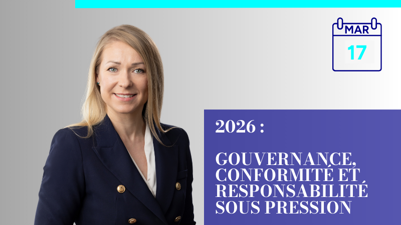 Image events 2026 : Gouvernance, Conformité et Responsabilité sous pression – Ce que AMLD6, FASTER, CSRD vont changer pour les professionnels luxembourgeois .